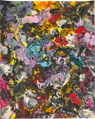 Matthew Wong, Bed of Flowers, 2015, acrylic on paper