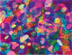 Yuxing Huang, Bubbles, 2017, acrylic on canvas