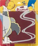 Kaws, UNTITLED (KIMPSONS), PACKAGE PAINTING SERIES, 2001, acrylic on canvas in blister package