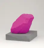 Small Violet Mountain by Ugo Rondinone, 2016, painted stone on concrete base, offered Jun 2021