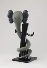 BORN TO BEND by Kaws, 2013, painted bronze, painted steel base, sold Jun 2021