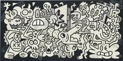Guernidoodle by Sam Cox, 2019, acrylic on canvas, sold Jun 2021
