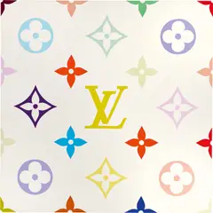 SUPERFLAT Monogram by Takashi Murakami, 2003, acrylic on canvas mounted on board, sold Jun 2021