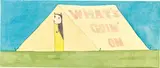 Yoshitomo Nara, What's goin' on, 1997, watercolour on paper