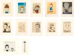Yoshitomo Nara, Twelve works: (i) Y.N. (Self-Portrait); (ii) Green Eyes; (iii) Night Walker; (iv) On the F-word; (v) Rainy Day; (vi) Become to Thinker; (vii) Stay Good; (viii) Straight Jacket; (ix) Spockie; (x) Haze Day; (xi) Running Nose Brothers; (xii) Top of the World, 2002, etching, aquatint and drypoint