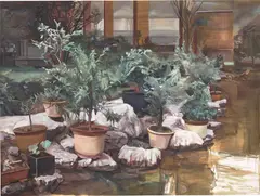 Wang Zhibo, Garden, 2013, oil on canvas