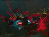 Georges Mathieu, Vertige Enseveli, 1989, alkyd on canvas