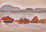 Takeo Yamaguchi, Ookawashima Setting, oil on board
