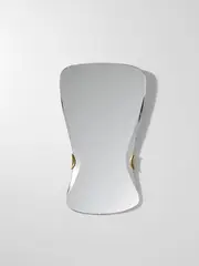 Mirror by Max Ingrand, circa 1955, mirrored glass, brass, sold Jun 2021