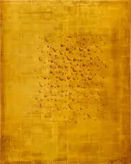 Kim Tschang Yeul, Waterdrops S.H.87026, 1987, oil and gold foil on canvas