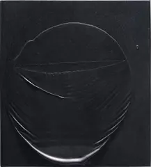 Takesada Matsutani, Cercle 09-9, 2009, vinyl, graphite, acrylic on paper on canvas
