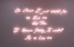 Tracey Emin, I Wanted You, 2009, pink neon
