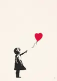 Girl with Balloon by Banksy, screenprint in colours on wove paper, sold Jun 2021