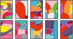 NO REPLY by Kaws, screenprint on paper, sold Jun 2021