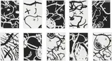 Kaws, MAN'S BEST FRIEND, 2016, complete set of 10 screenprints in black and white on Saunders Waterford High White paper
