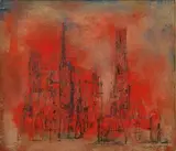 Zao Wou-ki, Sans titre ("Notre Dame"), 1952, oil on canvas