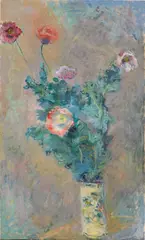 Claude Monet, Pavots dans un vase de Chine, 1883, oil on canvas
