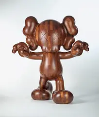 FINAL DAYS by Kaws, 2014, Afrormosia wood, sold Nov 2021