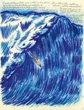 Untitled (Force makes nature...) by Raymond Pettibon, 1999, ink and watercolour on paper, sold Nov 2021