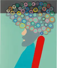 Peter McDonald, Curlers, 2005, acrylic gouache on canvas