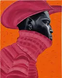 Wilde Wilde West by Otis Kwame Kye Quaicoe, oil on canvas, sold Nov 2021