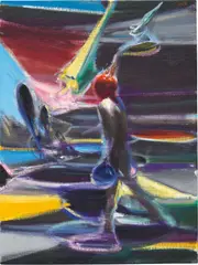 Jia Aili, Fuzzy Tonality, 2018, oil on canvas