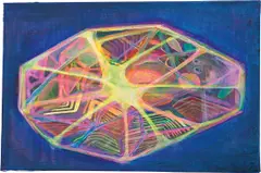 Yuxing Huang, Meteorite with Life, 2017, acrylic on canvas