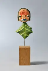 Untitled by Izumi Katō, 2014, wood, acrylic and iron, sold Nov 2021