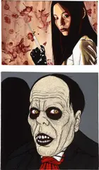 Chen Fei, Two works: (i) Killer Series: The Audition; (ii) Killer Series: Phantom of the Opera, 2010, acrylic on canvas