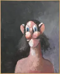 George Condo, Night Portrait, acrylic on canvas