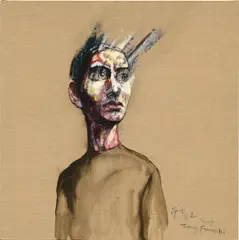 Self-Portrait by Zeng Fanzhi, 2007, oil on canvas, sold Nov 2021