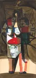 Toy Soldier by George Condo, 1992, oil on canvas, sold Nov 2021
