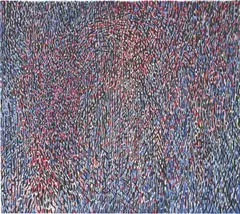 Yu Youhan, Abstract 1988-8, 1988, acrylic on canvas
