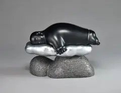 Float to Sukhavati by Li Chen, 2002, bronze, sold Nov 2021