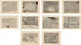 Xu Bing, Five Series of Repetition: (i) Haystack Reflection; (ii) Black Pool; (iii) Withered Pool; (iv) Pool of Life; (v) Black Tadpoles; (vi) Field; (vii) Big River; (viii) Moving Cloud; (ix) Farmland; (x) Mountain Place