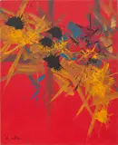 Georges Mathieu, Creux Amers (Bitter Hollows), 1985, oil on canvas