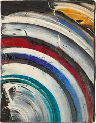 Kazuo Shiraga, Kaisho, 1967, oil on canvas