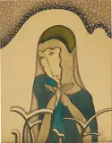 Léonard-Tsuguharu Foujita, Femme au voile sous la neige (Veiled Woman Under the Snow)