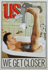Kaws, UNTITLED (US), 2002, acrylic on existing advertising poster