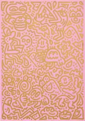 Junk Food Fields by Sam Cox, 2019, acrylic on canvas, sold Nov 2021
