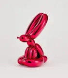 Jeff Koons, Balloon Rabbit (Red), 2017, glazed porcelain
