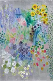 Michelle Sakhai, Falling Into Love, 2021, oil and metal leaf on canvas