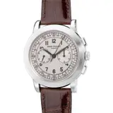 Patek Philippe, A very fine and attractive white gold chronograph wristwatch with Certificate of Origin and presentation box