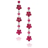 Anton Graff, A Pair of Ruby and Diamond Earrings