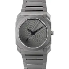 Bulgari, A rare and attractive limited edition ultra-slim titanium wristwatch with small seconds, bracelet, warranty and presentation box, made for the Japanese market, Circa 2020