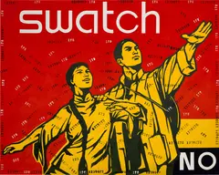 Wang Guangyi, Great Criticism Series: Swatch, 2005, oil on canvas