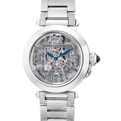 Claude Moliterni, An attractive and rare stainless steel skeletonized wristwatch with bracelet, warranty and presentation box, Circa 2020