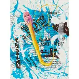 Kenny Scharf, Number 1, 2006, acrylic, plastic beads, oil silkscreen and gesso on paper