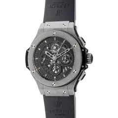 Hublot, A fine and attractive limited edition tungsten and titanium skeletonized chronograph wristwatch with warranty and box, numbered 491 of a limited edition of 999 pieces, Circa 2010