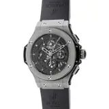 Hublot, A fine and attractive limited edition tungsten and titanium skeletonized chronograph wristwatch with warranty and box, numbered 491 of a limited edition of 999 pieces, Circa 2010